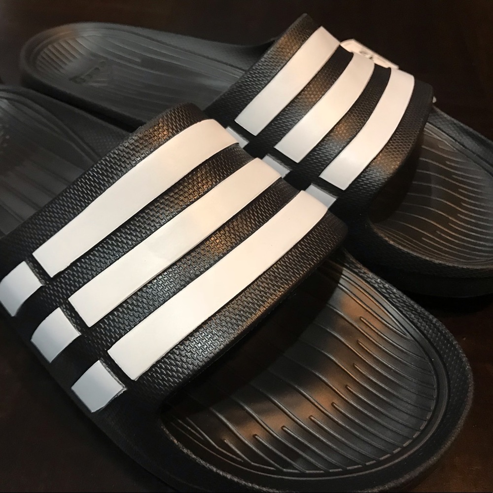 Adidas Duramo Slides Men Sandals size 12 - Picture 5 of 8
